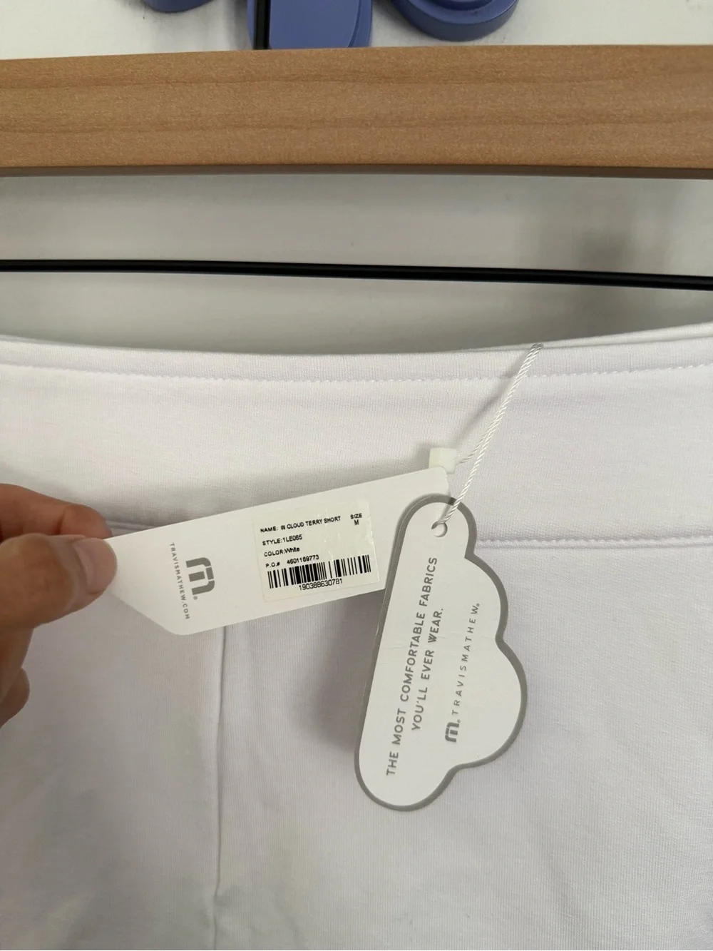Travis Mathew Medium NEW Cloud Terry Short White Lounge Comfy Minimal